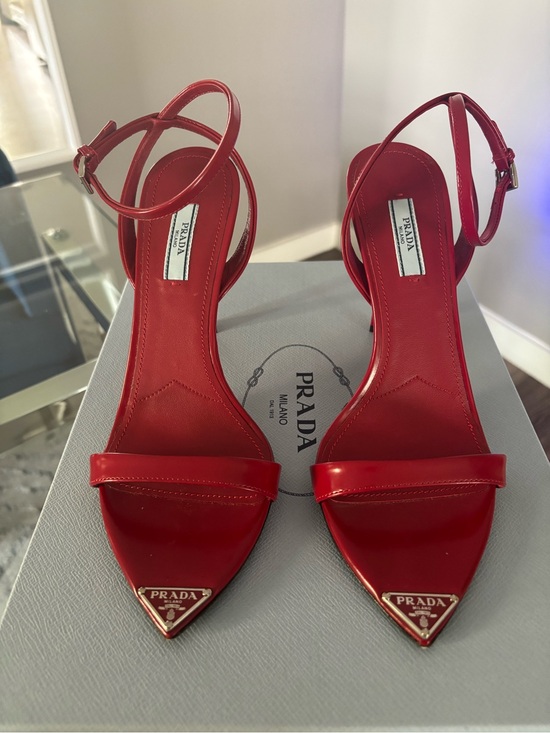Prada Shoes - Prada Calzature Donna Scarlatto Heels - Size 40